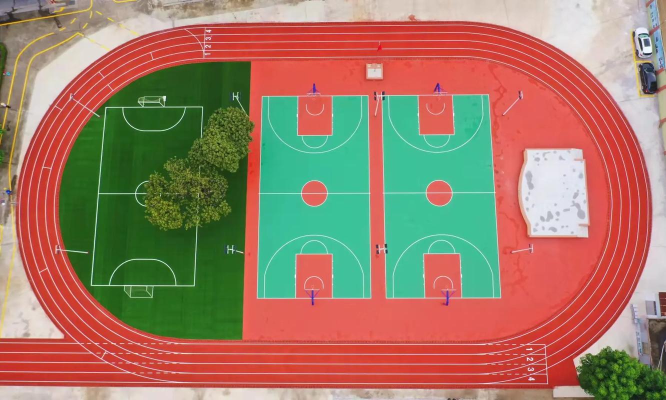 安康市学校塑胶跑道篮球场 - 方案